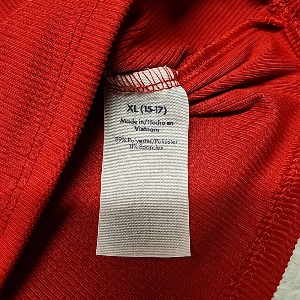 • NWT No Boundaries Women's Sleeveless Ribbed Cami Tank Top Size XL Red - Picture 8 of 12